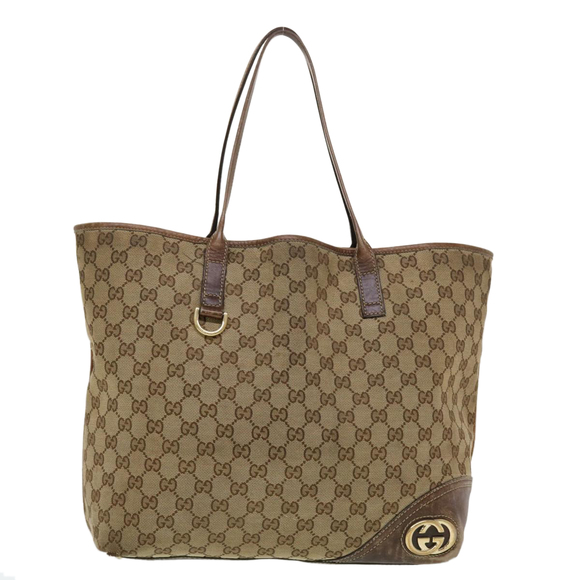 GUCCI GG Canvas Tote Bag Beige 169945 Auth th3742 - Picture 13 of 16